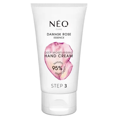 NeoNail Neo Care,  Damask Rose Essence, Deep Moisturising Hand Cream (Głęboko nawilżający krem do rąk)