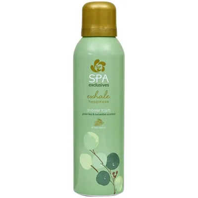 Action Spa Exclusives, Exhale Happiness Shower Foam Green Tea & Cucumber Scented (Pianka pod prysznic o zapachu zielonej herbaty i ogórka)