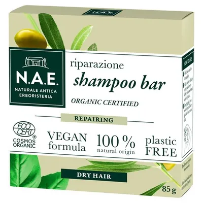 N.A.E. Riparazione, Shampoo Bar (Regenerujący szampon w kostce do włosów suchych)