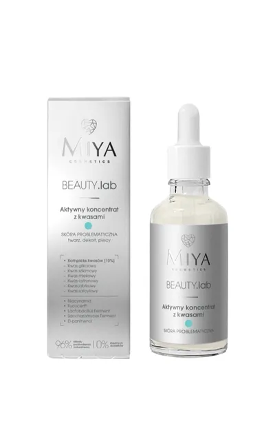 Miya Cosmetics Beauty.LAB, Aktywny koncentrat z kwasami do skóry problematycznej