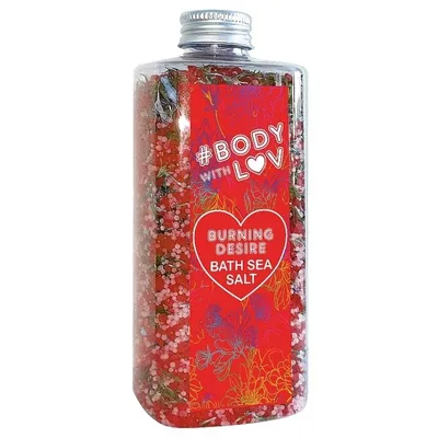 Body with Luv Sea Salt For Bath Burning Desire (Sól do kąpieli)