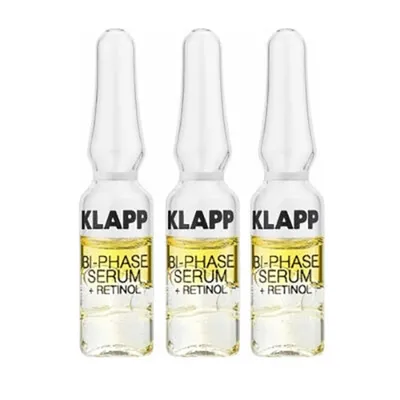 Klapp Cosmetics Power Effect, Bi-Phase Serum + Retinol (Ampułka dwufazowa z retinolem)