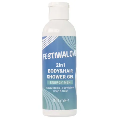 Festiwalove Energy Men, Żel i szampon 2w1 męski