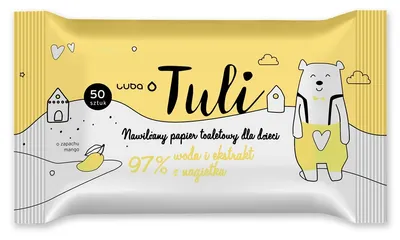 Luba Tuli, Nawilżany papier toaletowy dla dzieci o zapachu mango