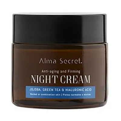 Alma Secret Multi-Reparing Night Cream Jojoba, Green Tea & Hyaluronic Acid (Wielofunkcyjno-naprawczy krem na noc z jojoba, zieloną herbatą i kwasem hialuronowym)