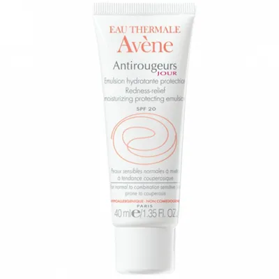 Eau Thermale Avène Antirougeurs Jour, Emulsion Hydratante Protectrice SPF 20 (Lekki krem-emulsja nawilżająca do skóry naczynkowej do cery normalnej i mieszanej)