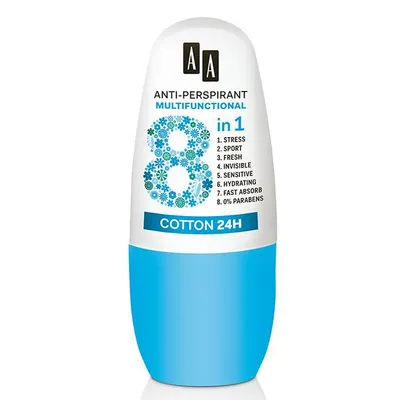 AA Multifunctional 8 in 1, Antyperspirant w kulce dla kobiet (różne rodzaje)