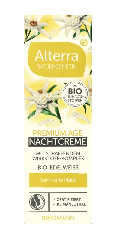 Alterra Bio-Edelweiss, Nachtcreme (Krem na noc `Szarotka alpejska`)