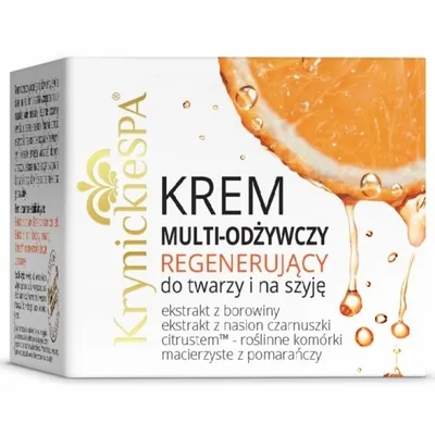 Krynickie Spa Krem multi-odżywczy regenerujący do twarzy i na szyję