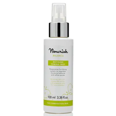 Nourish London Balance, Refining Toning Mist (Tonizująca mgiełka przywracająca równowagę do skóry mieszanej i tłustej)