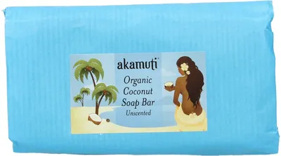 Akamuti Organic Coconut Soap Bar Unscented (Bezzapachowe organiczne mydło z olejkiem kokosowym)