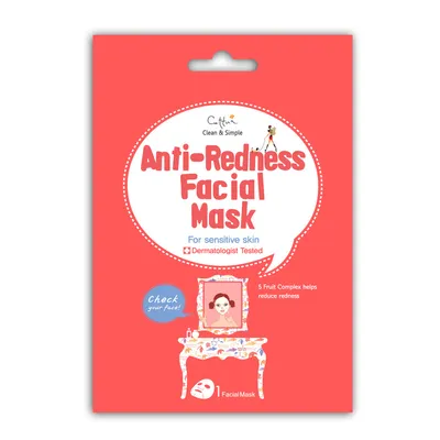 Cettua Anti-Redness Facial Mask (Maseczka redukująca zaczerwienienia)