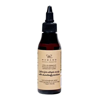 Mawawo Natural Cosmetics Lotion do pielęgnacji atopowej skóry głowy z problemem łupieżu