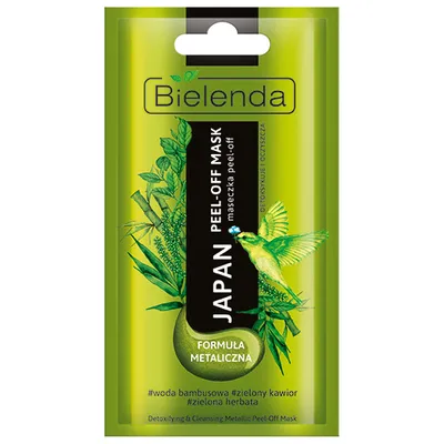 Bielenda Japan Peel-off Mask, Metaliczna maseczka peel-off detoksykująco – oczyszczająca