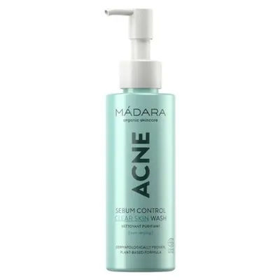 Madara Organic Skincare Acne, Sebum Control Clear Skin Wash (Żel do mycia twarzy do cery tłustej i trądzikowej)