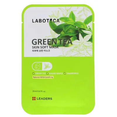 Leaders Green Tea Skin Soft Mask (Maska  w płachcie)