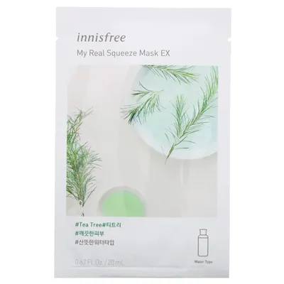 Innisfree [It's] My Real Squeeze Mask Tea Tree (Maseczka do twarzy w płachcie)