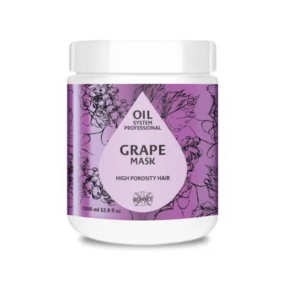 Ronney Professional, Oil System High Porosity Hair, Grape Mask (Maska do włosów wysokoporowatych z olejkiem z winogron)