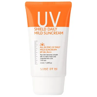 Some by MI UV Shield Daily Mild Suncream SPF50+ PA+++ (Nawilżający krem z filtrem SPF50 PA+++)