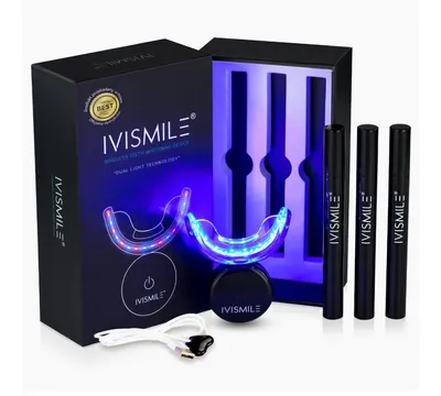 Ivismile Zestaw do wybielania zębów z lampą LED