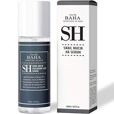 Cos De BAHA SH, Snail Mucin Hyaluronic Acid Serum (Przeciwstarzeniowe serum do twarzy)