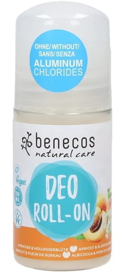 Benecos Deo Roll-on Apricot & Elderflower (Dezodorant roll-on `Morela i kwiat czarnego bzu`)