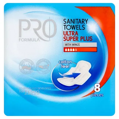 Pro Formula Sanitary Towels Ultra Super Plus with Wings (Podpaski ze skrzydełkami)