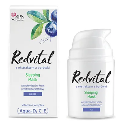 APN Cosmetics Redvital, Sleeping Mask (Antyoksydacyjny krem przeciwzmarszczkowy na noc)