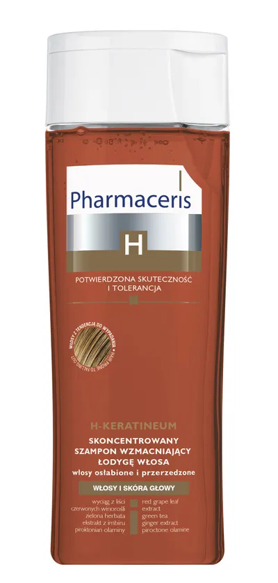 Pharmaceris H, Keratineum, Skoncentrowany szampon wzmacniający do włosów osłabionych