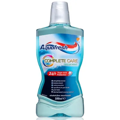 Aquafresh Complete Care Fresh Mint Mouthwash (Płyn do płukania ust o zapachu świeżej mięty)