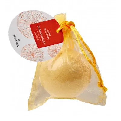 Scandia Cosmetics Kula musująca do kąpieli `Pomarańcza`