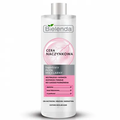 Bielenda Cera Naczynkowa, Łagodzący płyn micelarny
