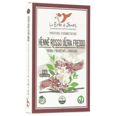 Le Erbe di Janas Henna Rosso Ultra Freddo (Henna (bardzo zimna czerwień))