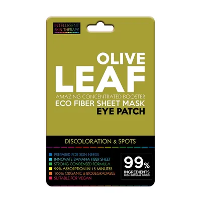 Beauty Face Olive Leaf Eo Fiber Sheet Mask Eye Patch (Skoncentrowane płatki pod oczy na tkaninie zmniejszenie przebarwień i poprawa kolorytu cery)