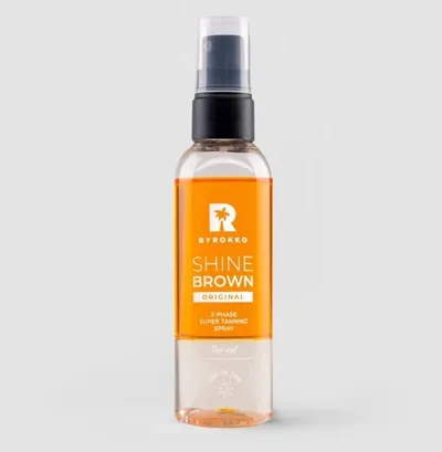 By Rokko Shine Brown 2-Phase Super Tanning Spray (Dwufazowy spray przyspieszający opalanie)