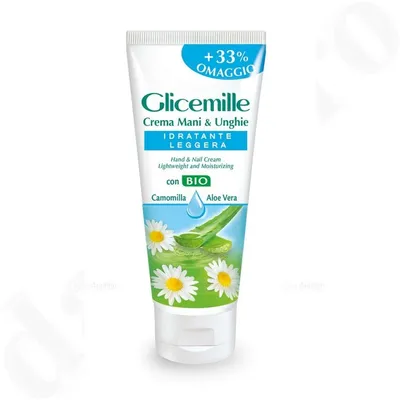 Mirato GliceMille Creama Mani Chamomile & Aloe Vera (Nawilżający krem do rąk i paznokci)