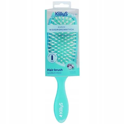 KillyS Hair Brush for Low Porosity Hair Infused with Coconut Oil (Szczotka do włosów niskoporowatych z olejem kokosowym)