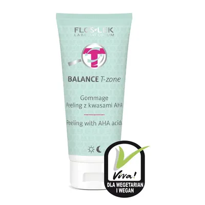 Floslek Balance T-zone, Gommage, Peeling with AHA Acids (Peeling z kwasami AHA)