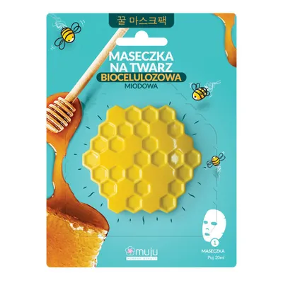 Muju Biocelulozowa maseczka do twarzy miodowa