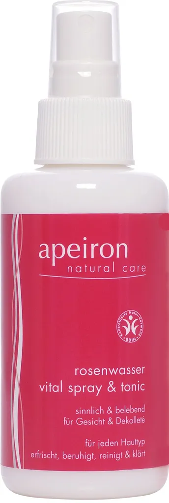 Apeiron Natural Care Rosenwasser Vital Spray & Tonic (Tonik z wodą różaną w sprayu)