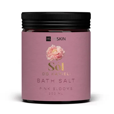Hiskin Pink Blossom, Bath Salt (Piwonia & Róża, Sól do kąpieli)
