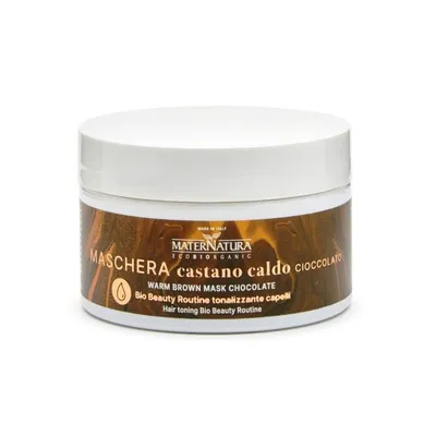 MaterNatura Warm Brown, Hair Tonning Mask (Ciepły brąz, Maska tonująca)