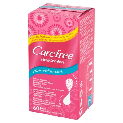 Carefree FlexiComfort Cotton Feel Fresh Scent, Wkładki higieniczne