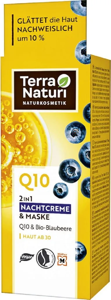 Terra Naturi Q10, 2in1 Nachtcreme & Maske (Krem i maska na noc 2w1)