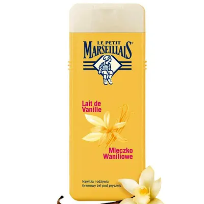 Le Petit Marseillais Douche Creme Extra Doux Lait de Vanille (Kremowy żel pod prysznic `Mleczko waniliowe`)