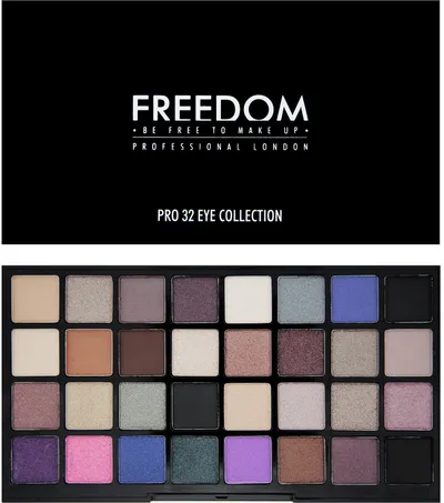 Freedom Makeup London Jewels & Riches Collection, Pro 32 Eye Collection (Paleta 32 cieni do powiek)