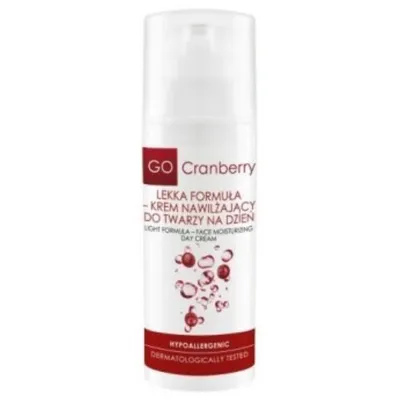 Go Cranberry Krem nawilżający do twarzy na dzień `Lekka formuła`