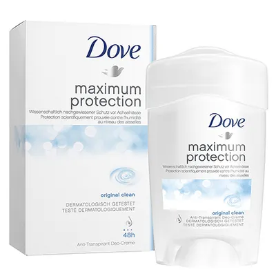 Dove Maximum Protection, Original Clean, Anti-Transpirant Deo-Creme (Antyperspirant w kremie)