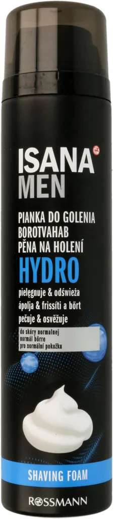 Isana Men, Hydro, Shaving Foam (Pianka do golenia nawilżająca do skóry normalnej)