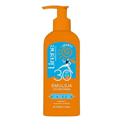 Lirene Dermoprogram Sporty, Emulsja ochronna do twarzy i ciała SPF 30